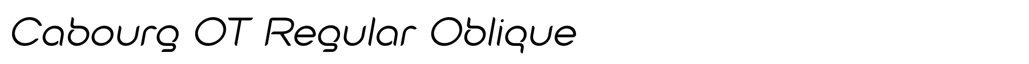 Cabourg OT Regular Oblique image